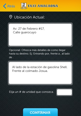 Taxi Anacaona App screenshot 2