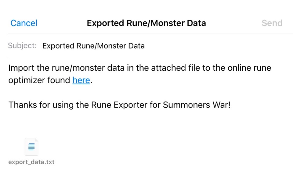 Rune Exporter for Summoners War screenshot 4