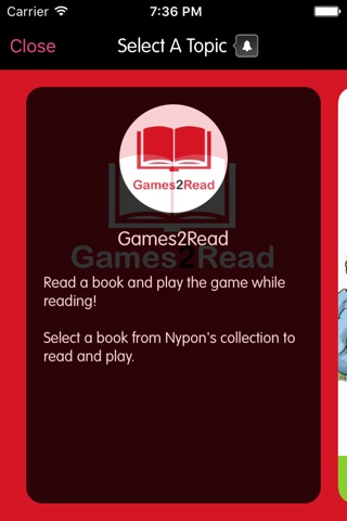 Games2Read – An enhanced and interactive reading experience for children screenshot 2