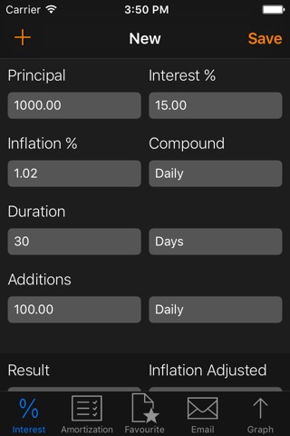 CICalculator : professional compound interest calculator screenshot 4