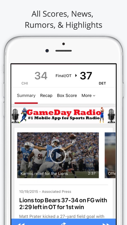 Detroit GameDay Radio for Live Sports – Lions and Red Wings Edition