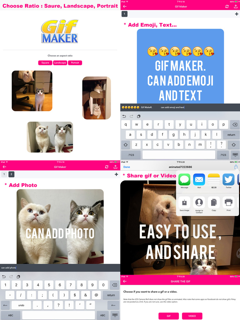 Gif Maker - Create Gif Stickers & Video with Text, Emoji & Images screenshot 6