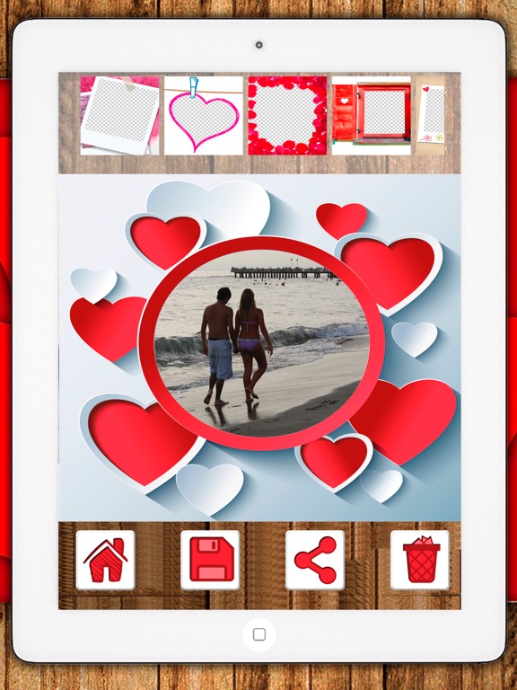 Editor love frames - romantic images to frame your beautiful photos iPad screenshot 5 - Entertainment app