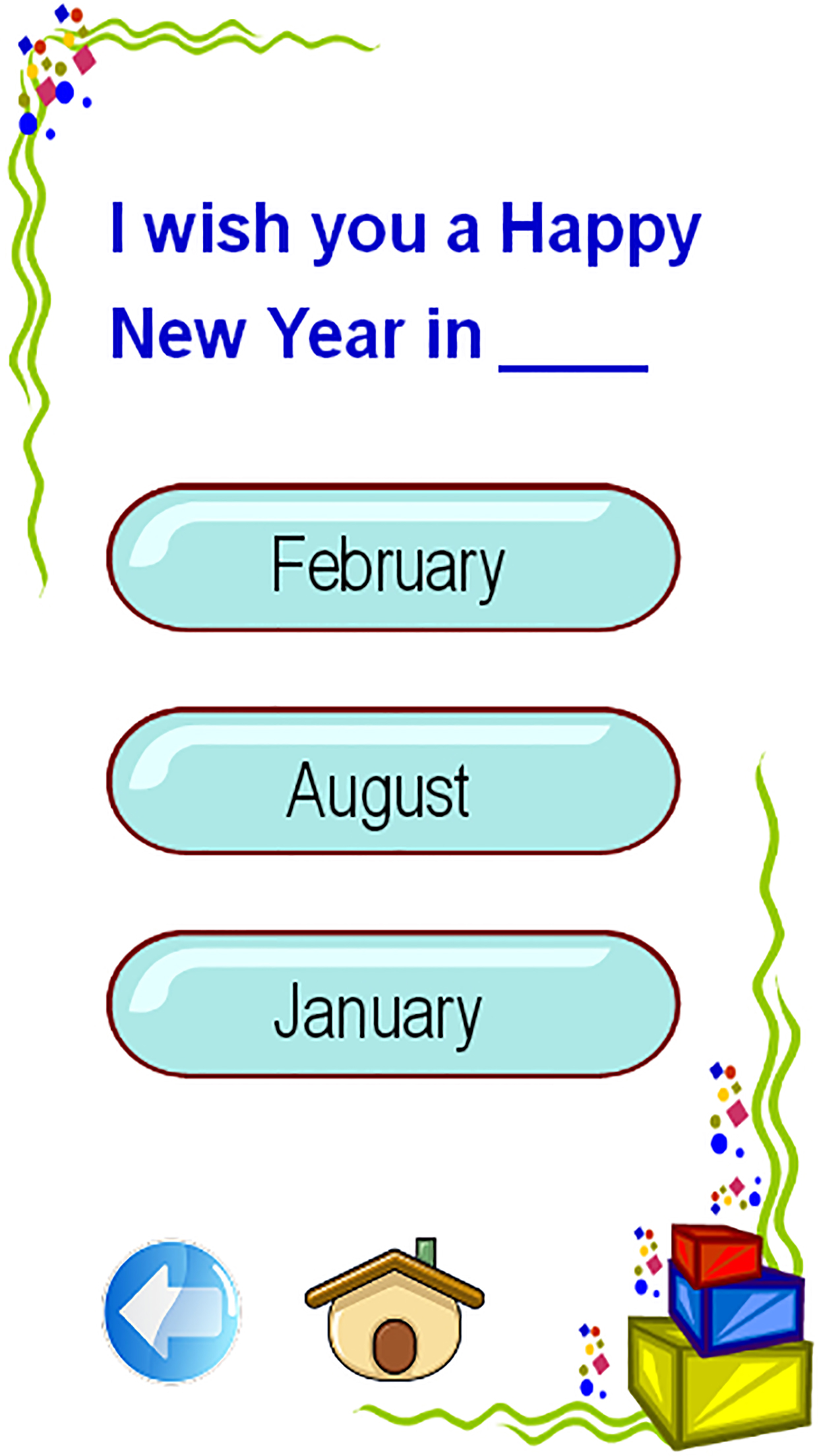 Learning days of week and 12 months of the year