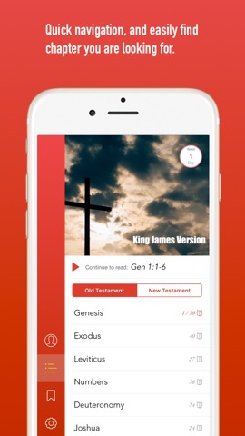 Bible - A beautiful,  modern Bible app thoughtfully designed for for quick navigation and powerful study of KJV and more.のおすすめ画像1