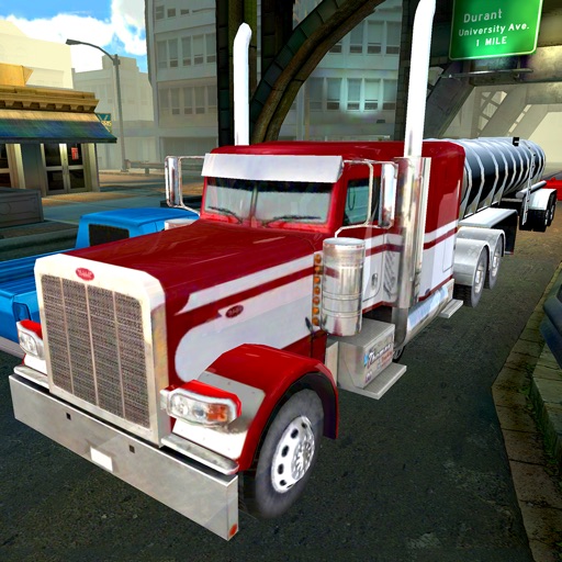 3D Semi Truck Racing Simulator - eXtreme realistic American city driving game FREE icon