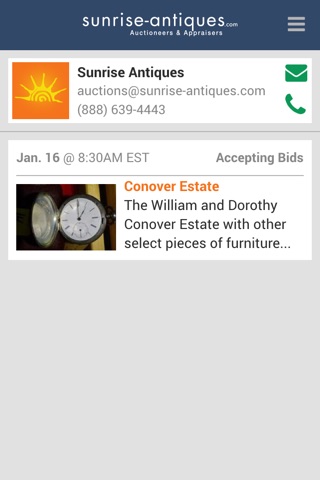 Sunrise Antiques screenshot 2