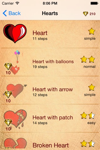 Drawing Ideas Hearts screenshot 2
