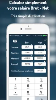 brutaunet : calculer votre salaire brut ou net iphone screenshot 1