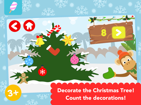 Screenshot #4 pour Math Tales - Christmas Time: Christmas Math in the Snowy Jungle