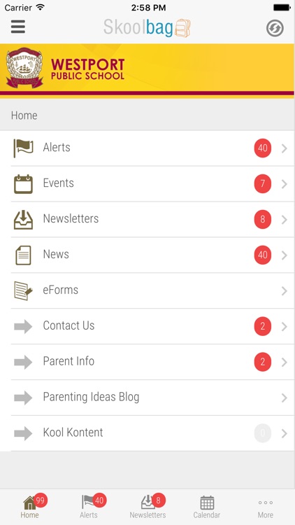 Westport Public School - Skoolbag