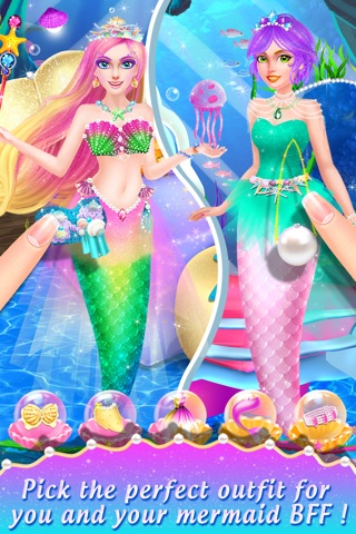 Princess Mermaid Makeover - Undersea World Beauty SPA, Makeup & Dress Up Game for Girls screenshot 4