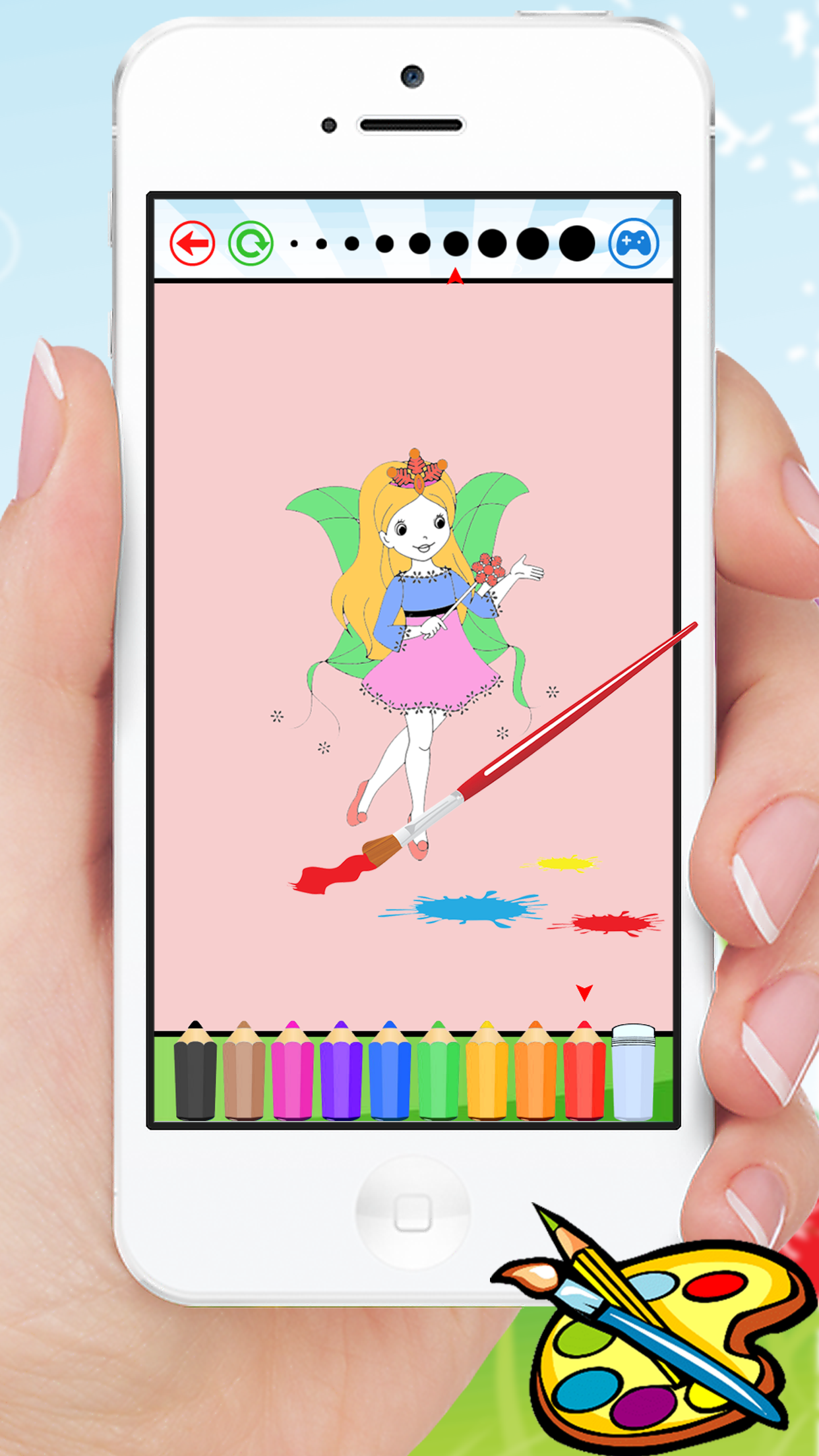 Princess Coloring Book for a Little Preschool Toddler Girls screenshot 4