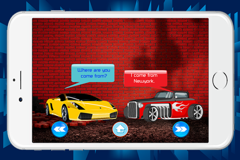 Beginner Learning and Spelling English Racing Car Free screenshot 2