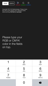 RGB / CMYK Converter to RAL and HKS screenshot #2 for iPhone