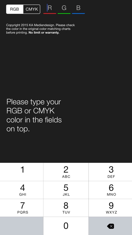 RGB / CMYK Converter to RAL and HKS