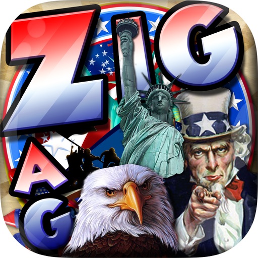 Words Zigzag : America for American Crossword Puzzles Pro with Friends icon