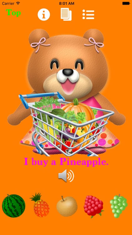 パクパク英語3 クマさんと一緒に買い物をして学ぶ（Shopping編）　お試しFREE版