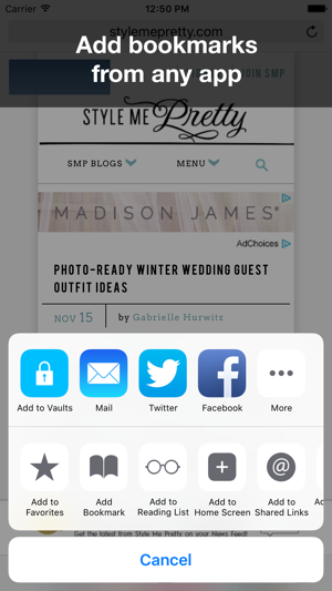 Vaults - Private Secret Browser Bookmarks(圖2)-速報App