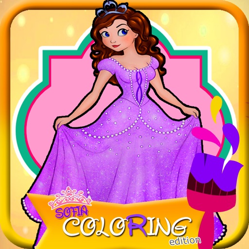 Coloring Games For Kids Sofia The First Edition icon