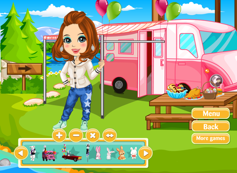 Easter with Dora - Play this dresses game with Dora iPad screenshot