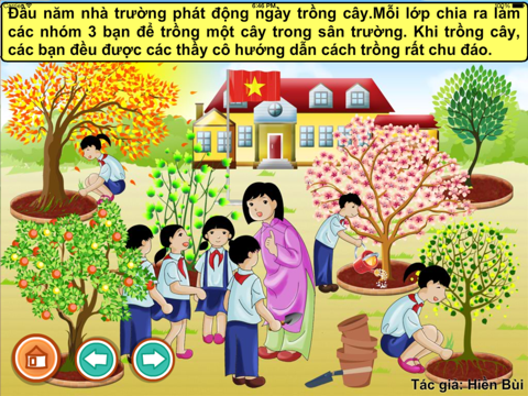 Screenshot #4 pour Ba bạn nhỏ trồng cây (Truyện thiếu nhi từ tác giả Hiền Bùi)