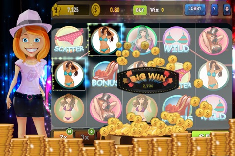 Pink Bikini Casino Slots: Insanely Addictive and Beautiful Vegas Sexiest Model Slots screenshot 2