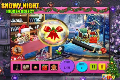 Snowy Nights Hidden Objects Puzzle screenshot 4