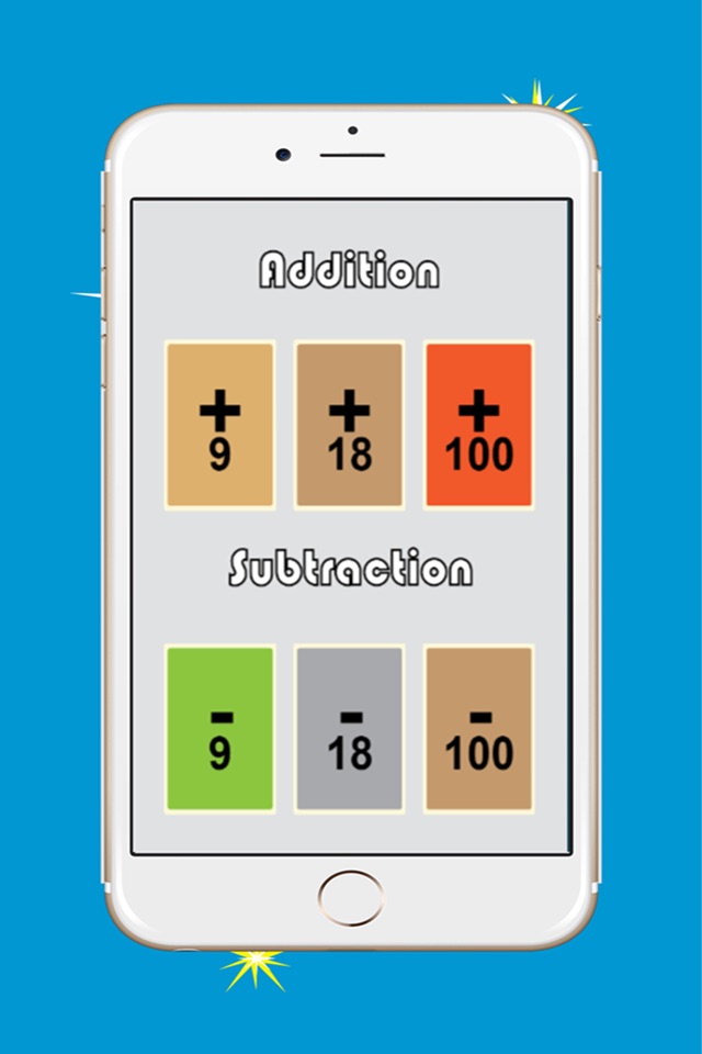 Addition and subtraction math facts flash cards for kids (0-9,0-18,0-100) screenshot 2