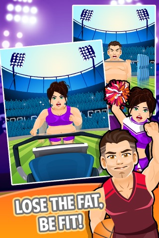 Athlete Fat to Fit Race - real football sports run & quarterback flick jump-ing games! screenshot 4