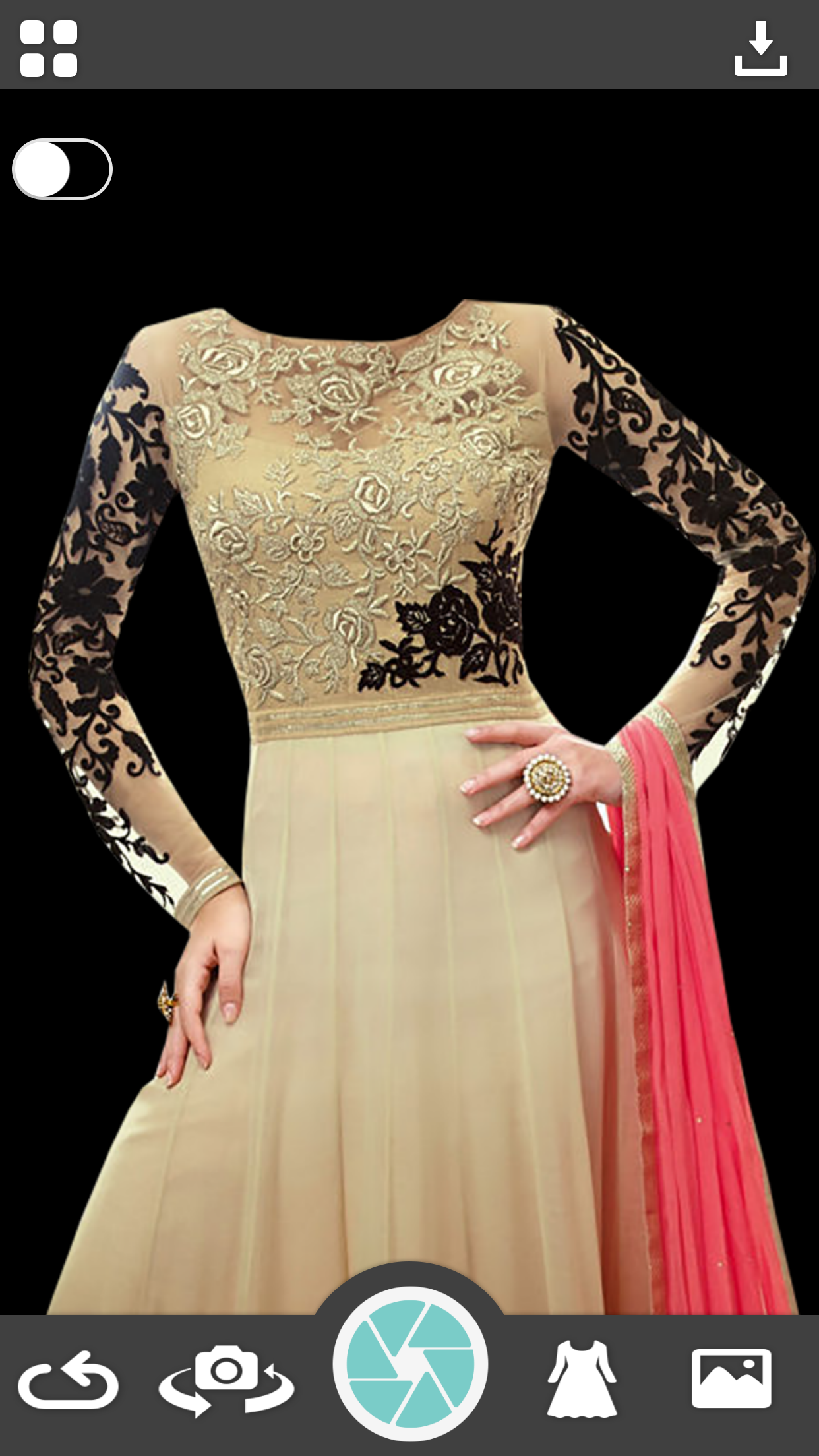 Woman Salwar Suit Photo Montage
