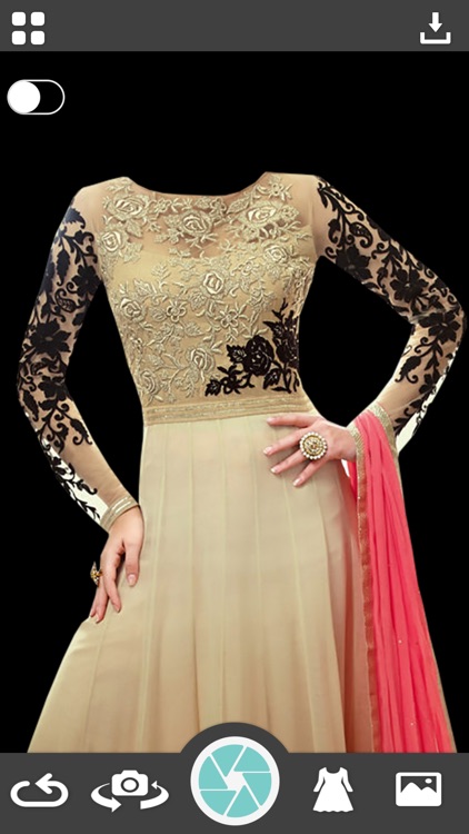 Woman Salwar Suit Photo Montage