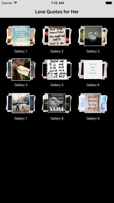 Screenshot #1 pour Love Quotes for Her: Romantic Quotes on Love