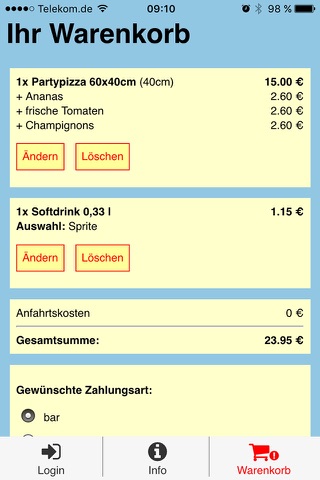 Blitz Pizza Kassel screenshot 4