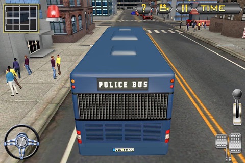 Police Transporter Prison Bus 3D - Drive Criminal Transport Bus in Crime City screenshot 3