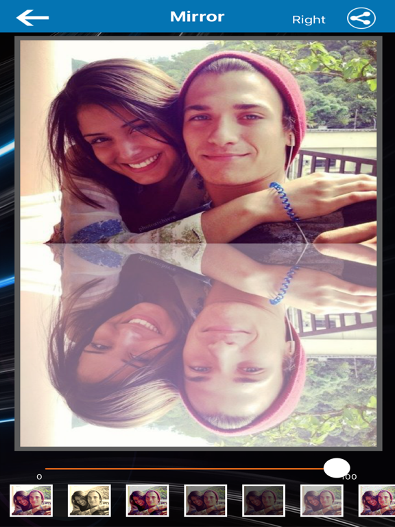 Screenshot #6 pour Mirror Photo Editor Pro - HD Camera Reflection Effect with Picture Collage Frame