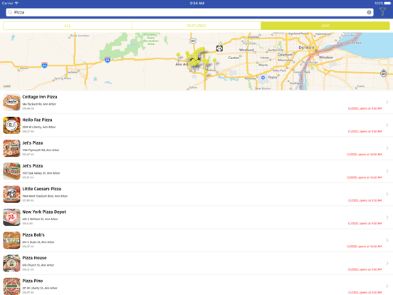 EatBlue iPad screenshot