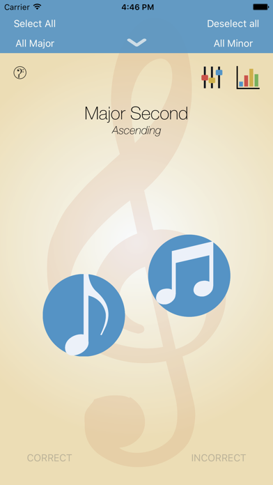 Screenshot #1 pour Onkan - Music Interval Trainer
