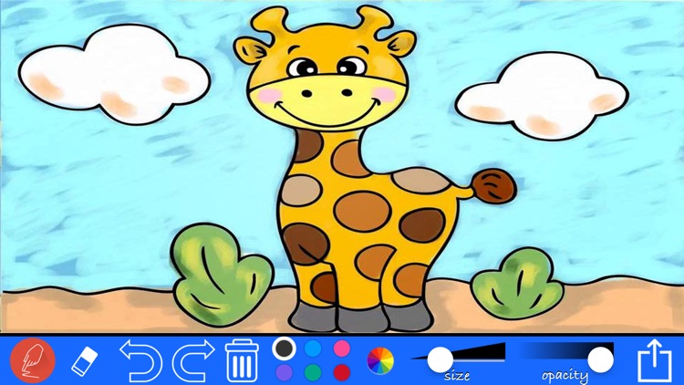 Draw and Paint For Kids - Fun app for your kids to draw and color their own creation!