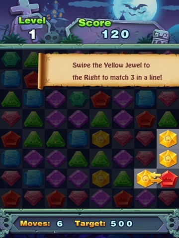Screenshot #5 pour Match Jewel Pop Star - Puzzle Match-3 Jewel Star Zombie Edition
