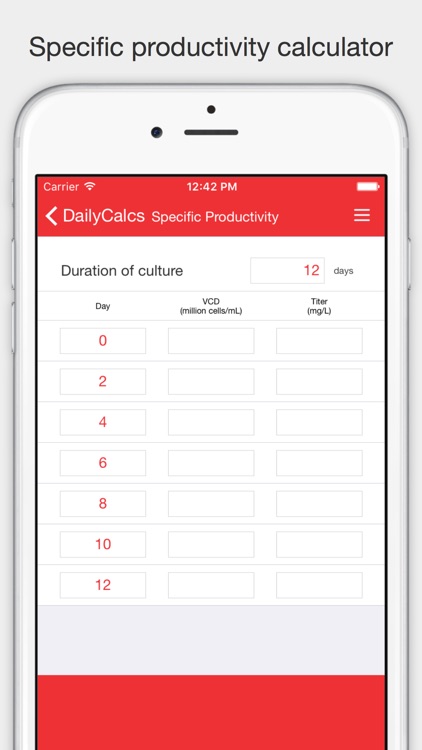 DailyCalcs - Science calculator to simplify everyday tasks in the lab screenshot-4