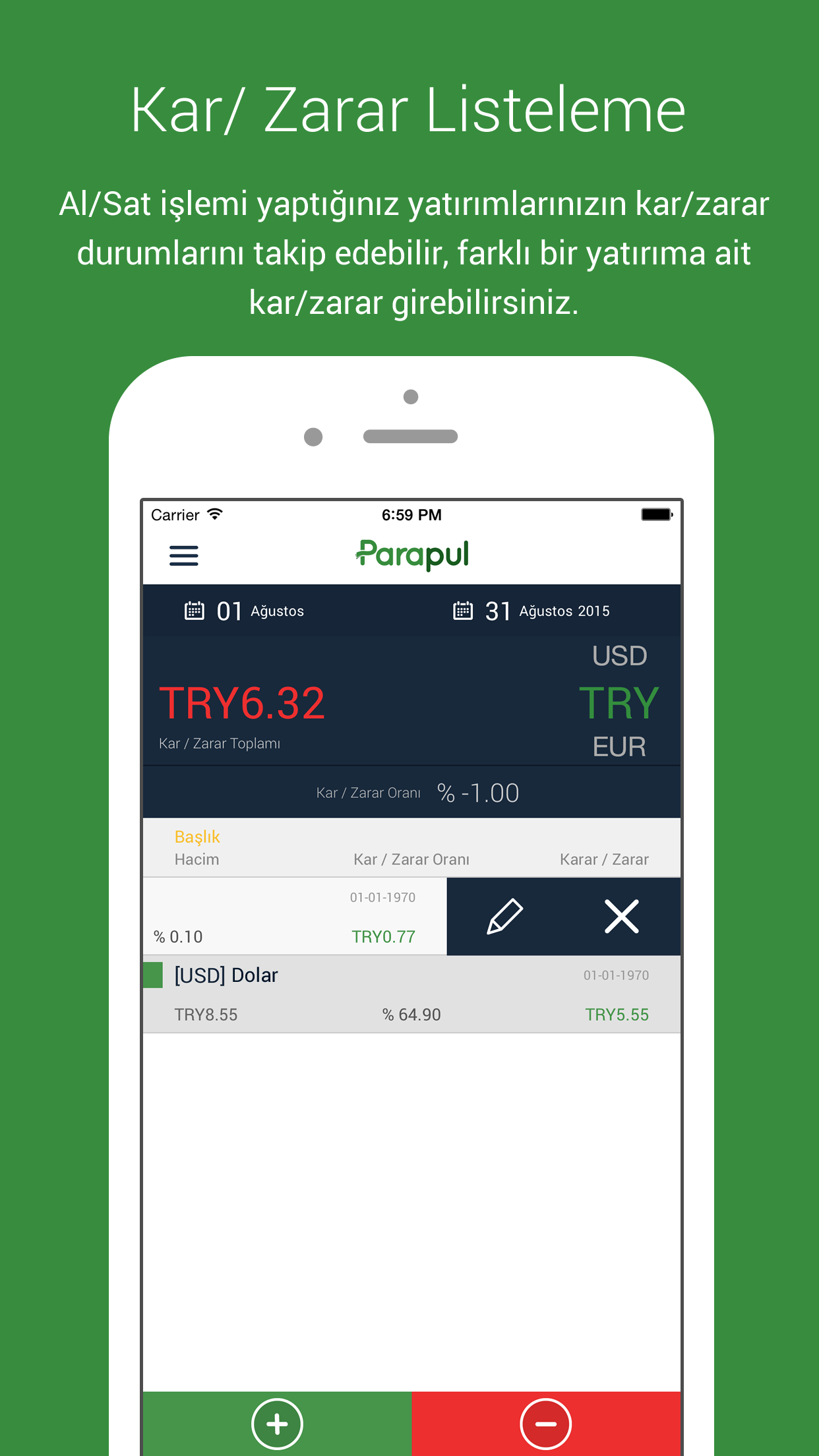 Parapul - Döviz / Altın / Borsa Yatırım Takip