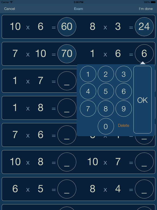 ‎My Multiplication - times tables Screenshot