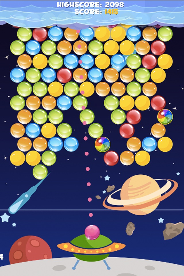 Bubble Cloud Planet Mania - Popping Shooter Puzzle Free Game screenshot 4