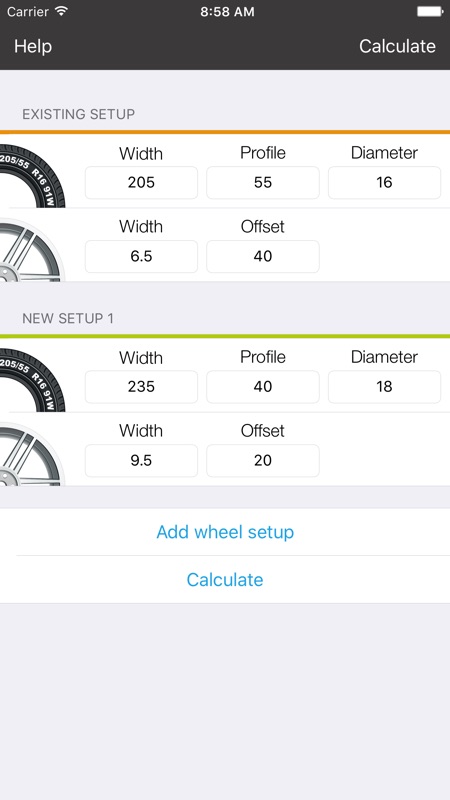 Tire Size Chart 16