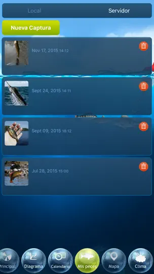 Captura de pantalla de Pesca Deluxe – Mejores Momentos Para Pescar Y Calendario De Pesca en iPhone 5