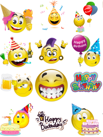 Screenshot #5 pour Birthday Emojis