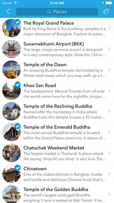 Screenshot #3 pour Planificateur de voyages, guide de voyage et carte offline pour la Thaïlande, l'Indonésie, la Malaisie, l'Inde, le Cambodge,Viêt Nam et Singapour