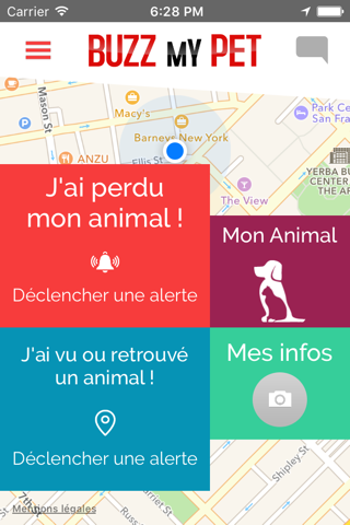 Buzz My Pet vous aide à retrouver votre animal per screenshot 2