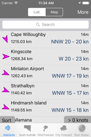 AdelaideWinds screenshot 2